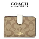 コーチ COACH レディース 財布 二つ折り財布 F23553 IMDJ8(カーキ×チョーク)