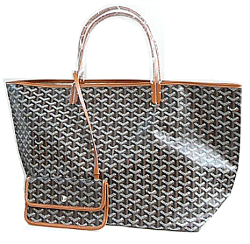 ≪新品≫ 正規品 GOYARD ゴヤール サンルイ 　GM トートバッグ 黒×ナチュラル 紙袋・リボンのラッピング