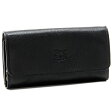 イルビゾンテ/IL BISONTE 財布 レディース メンズ カーフスキン 2つ折り長財布 ブラック C0856-P-153