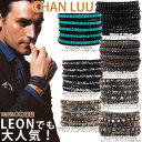 CHAN LUU　ストーン5連ラップブレスレット（84cm）★メンズ★チャンルー正規販売店レビューを書くとチャンルー純正ブレスや送料無料など選べるプレゼントを差し上げます♪チャンルー2個買いでさらに500円引き！