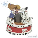 プレシャスモーメンツ 101匹わんちゃん ダルメシアン 回転 オルゴール 172058 Disney 101 Dalmatians Rotating Music Box, Resin Precious Moments □