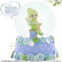 プレシャスモーメンツ ティンカーベル ピーターパン スノードーム Tinker Bell Sitting On A Spool - Musical Waterball 931003 ディズニー Precious Moments Tinker Bell □