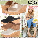 UGG アグ正規品 ドミニク ウェッジサンダル 1005105(スエード)/1005106(レザー) UGG Dominique 日本未発売 □