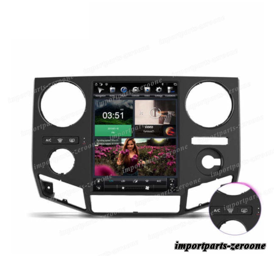 12.1インチ　フォード　F250　F350　2010-2016　テスラスタイルアンドロイドナビ　アンドロイド9　4G　64G　-AUC-1027