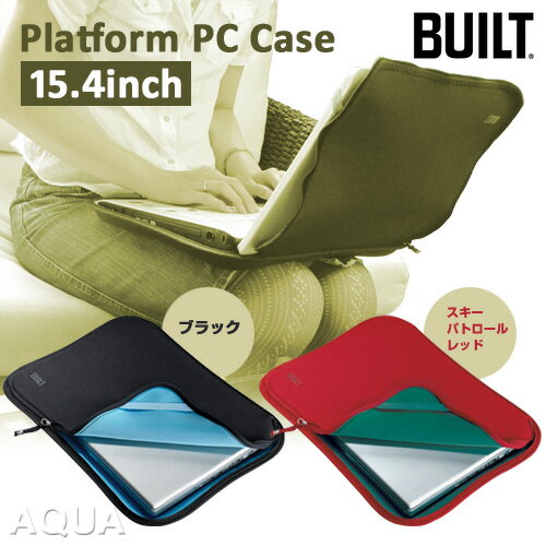 【送料無料】【UVチェッカーストラップのオマケ特典あり】BUILT NY （ビルトNY） プラットフォームPCケース Platform Laptop Case 15.4inch用 【ブラック／スキーパトロールレッド】