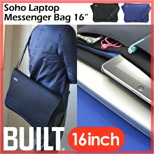 【送料無料】【PCバッグ】【カードホルダーまたはUVチェッカーストラップ特典あり】BUILT（ビルト）ソーホーメッセンジャーバッグ Soho Laptop Messenger Bag 16 8285 8286 ショルダーバッグ 新iPad対応