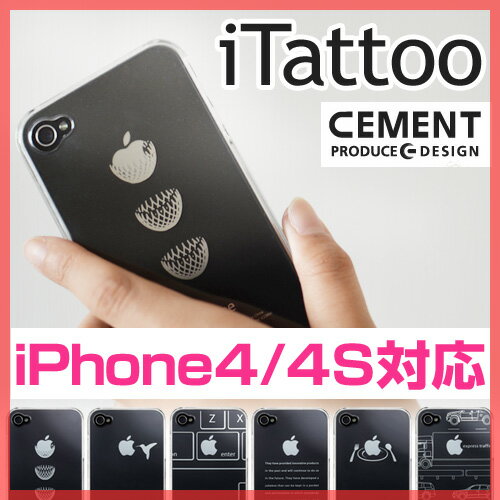 【ポイント最大10倍】【iPhoneケース】【送料無料特典あり】CEMENT（セメント） iTattoo（アイタトゥー）　iPhone4ケース　iPhoneアクセサリー　保護カバー