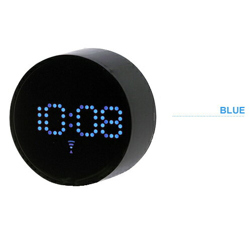 【送料無料】LED時計明るさ自動調節機能付き 電波時計 電波LEDドットアラームクロック 目覚まし時計（めざましどけい） 置時計