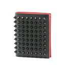 クリスチャン ルブタン Christian Louboutin 財布 メンズ 1165111 CM53 二つ折り財布 PAROS SPIKES パロス スパイクス BLACK/BLACK ブラック