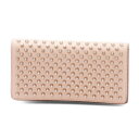 クリスチャン ルブタン Christian Louboutin 財布 レディース 1175108 F026 二つ折り長財布 MACARON SPIKES マカロン スパイクス POUDRE/SILVER ピンク