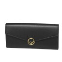 フェンディ FENDI 財布 レディース 8M0251 A18B F0KUR 二つ折り長財布 NERO+ORO SOFT ブラック
