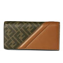 フェンディ FENDI 財布 メンズ 7M0264 AFB4 F1DZA 二つ折り長財布 TAB.MR+CUOIO+PALL ブラウン