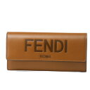 フェンディ FENDI 財布 レディース 8M0251 AAYZ F0QVK 二つ折り長財布 CUOIO+ORO SOFT ブラウン