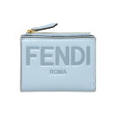 フェンディ FENDI 財布 レディース 8M0447 AAYZ F1993 二つ折り財布 ミディアム AZZURRO BABY+OS ブルー