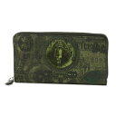 ジバンシー GIVENCHY 財布 メンズ BK06040123 960 ラウンドファスナー長財布 MULTICOLORED グリーン