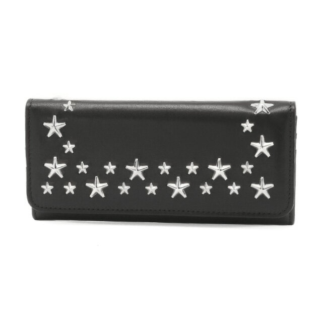 ジミー チュウ JIMMY CHOO 財布 レディース NINO CSQ 二つ折り長財布 NINO ニノ BLACK ブラック
