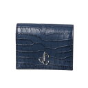 ジミー チュウ JIMMY CHOO 財布 レディース HANNE CCL 二つ折り財布 HANNE ハンネ DENIM ブルー