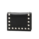 ヴァレンティノ VALENTINO 財布 レディース UW2P0P39BOL 0NO 二つ折り財布 ROCKSTUD ロックスタッド NERO ブラック