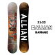 ALLIAN アライアン DAMAGE ダメージ メンズ 21-22 スノーボード 板 キャンバー ツイン グラトリ ジブ パーク 150cm 153cm