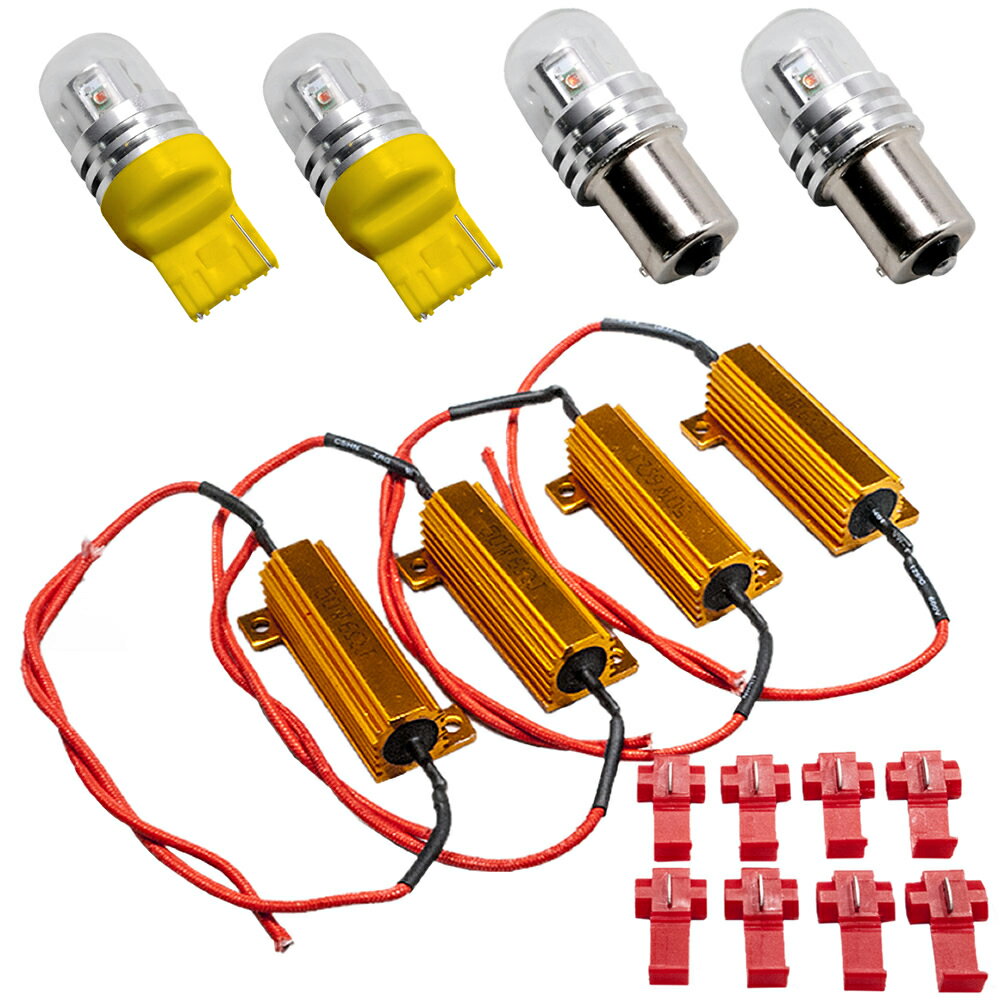 鬼爆閃光 ミレーニア後期 TA系 [H12.7～H15.8] LEDウインカー球 E+抵抗器 4個セット