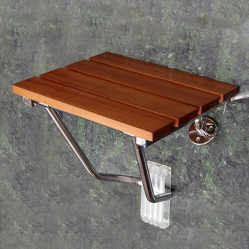 壁付けイスウッド（簡易椅子・玄関ベンチ・コンパクト・収納タイプ）k-isu-wood