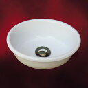 置き型用小さい陶器洗面ボウル(洗面台・陶器シンク・手洗い鉢・小型・省スペース)W270×D230×H105 INK-0405046H
