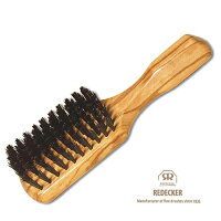 Redeckerオリーブウッドの猪毛ヘアーブラシ