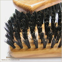 Redeckerオリーブウッドの猪毛ヘアーブラシ