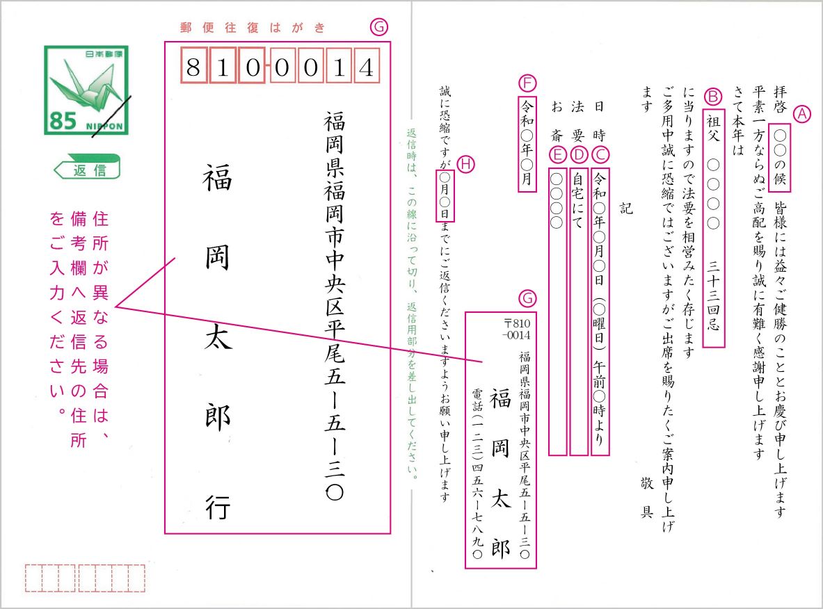 【法要はがき】【100枚】【往復はがき】【レターパック360無料】...:insatsuhiroba:10001553