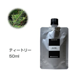 【詰替用/アルミパック】ティートリー 50ml エッセンシャルオイル 精油 アロマオイル アロマ 大容量 <strong>業務用</strong> ティートゥリー ティーツリー インセント AEAJ 認定精油 日本アロマ環境協会 <strong>アロマディフューザー</strong> アロマ加湿器【IST】