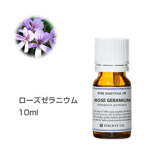 ローズゼラニウム 10ml アロマオイル 精油 エッセンシャルオイル アロマ インセント【IST】