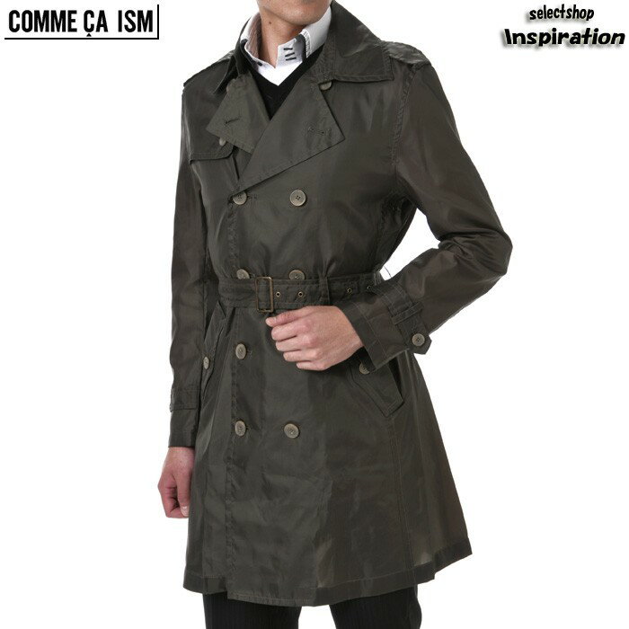 コムサイズム コート トレンチコート〈カーキ〉（1989au03-28） メンズ 紳士（COMME CA ISM）