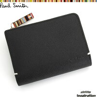 ポールスミス財布二つ折り財布PaulSmith黒psk865-10ブラックメンズ紳士