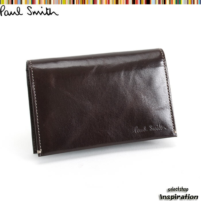 ポールスミス 名刺入れ カードケース 茶 Paul Smith psu602-70 メンズ…...:inspiration:10005916