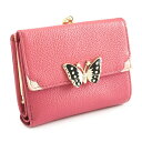 訳あり展示品箱なし アナスイ 財布 二つ折り財布 がま口財布 ピンク ANNA SUI 312572-32 b レディース 婦人 ギフト 定番 彼氏 彼女 プレゼント