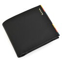 訳あり ポールスミス 財布 二つ折り財布 黒(ブラック) Paul Smith psc654-10 b メンズ 紳士