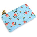 訳あり アナスイ 財布 小銭入れ コインケース L字ファスナー ライトブルー ANNA SUI 314303-82 b レディース 婦人