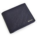 展示品箱なし ポールスミス 財布 二つ折り財布 紺(ネイビー) Paul Smith psc455-30 b メンズ 紳士