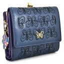 展示品箱なし アナスイ 財布 二つ折り財布 がま口財布 紺(ネイビー) ANNA SUI 314942-85 レディース 婦人