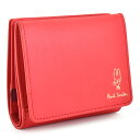 ポールスミス 財布 二つ折り財布 BOX型 赤(レッド) Paul Smith bpw073-20 レディース 婦人 ギフト 定番 彼氏 彼女 プレゼント