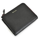 展示品箱なし ポールスミス 財布 二つ折り財布 L字ファスナー 黒(ブラック) Paul Smith bpw044-10 レディース 婦人 ギフト 定番 彼氏 彼女 プレゼント