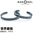 【着後レビューでBANDELグッズ!】BANDEL バンデル SILVER DIAMOND BANGLE シルバー ダイヤモンド バングル新商品 ロゴ ブレスレット 腕輪 高級モデル パワー加工 バランスアップ 健康 アクセサリー 正規販売店