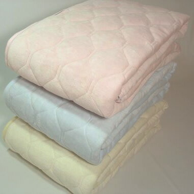 京都西川やわらかパフタッチ敷きパットシーツクィーンサイズ綿100％パイル敷きパッドシーツオールシーズン快適