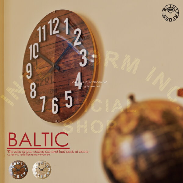 BALTIC [ バルト ]■ 電波時計 | 壁掛け時計 【 インターフォルム 】