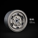 ラジコンパーツ ラジコンカー ホイール 1.9インチ スペア オプション カスタム 部品 オリジナル オフロード クローラー ロックバギー Gmade タミヤ tamiya 1.9 SR05 beadlock wheels (Uncoated steel) (2) GM70507