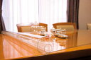 テーブルマット 透明 クリアータイプ 1mm厚 日本製 約1200×10m テーブルクロス ビニールシート クリアー テーブルランナー デスクマット ビニールマット