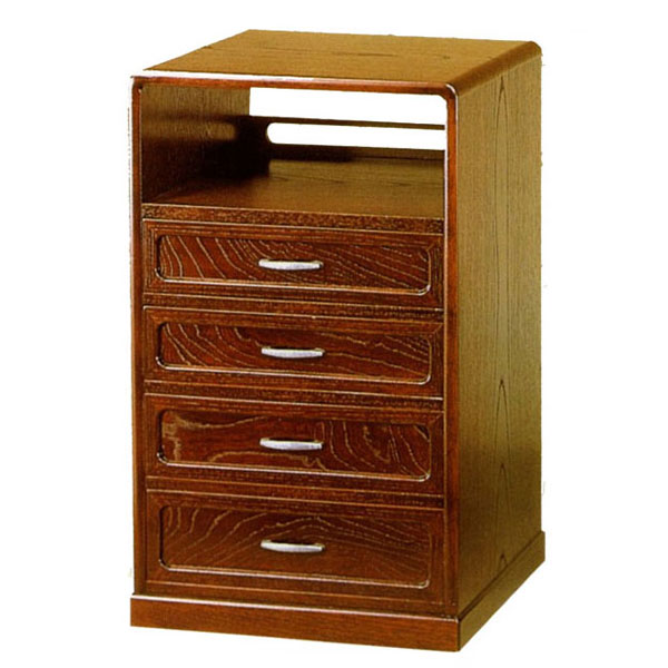 電話台 完成品 FAX台 和風 ファックス台 木製 TEL台 おしゃれ チェスト 欅 高級 日本製 国産 うるしん 送料無料 通販 古代 YK418 【kam】【smtb-f】