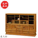 【開梱設置無料】 屋久杉 茶箪笥 和風 茶タンス 幅150cm 茶ダンス 完成品 茶棚 高級 サイドボード 日本製 リビングボード 国産 浮草 送料無料 通販 【kot】【smtb-f】