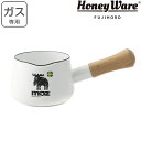 片手鍋 ホーロー製 ミルクパン 12cm MOZ HoneyWare 富士ホーロー ( ガス火専用 琺瑯鍋 ソースパン 12センチ ほうろう鍋 片口 小鍋 ミニ 片手なべ 調理器具 モズ キャラクター おしゃれ )【39ショップ】