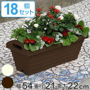 プランター ハンディプランター 長角型 幅55cm 18個セット ( 送料無料 植木鉢 鉢 園芸用品 ガーデニング 持ち手付き 底あみ 底穴 通気性 庭 ガーデン 屋外 外 移動 家庭菜園 寄せ植え おしゃれ )【39ショップ】